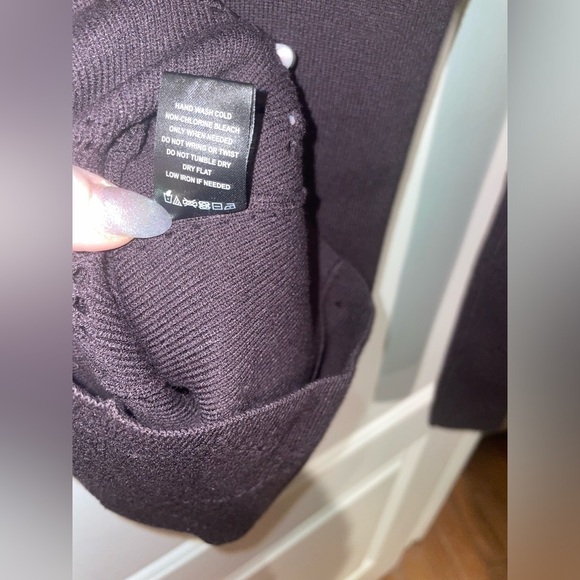 New! Michael Costello x REVOLVE Brylie Mock Neck Mini Dress Chocolate Brown 🤎NWT - Picture 10 of 11